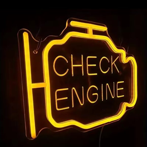 CHECK ENGINE NEON LED SIGN - Picture 2 of 4
